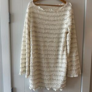 Missguided Cream Textured Top
